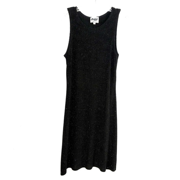 JUMP Vintage 90s Y2K USA Sparkly Stretchy Sleeveless Dress Whimsigoth Grunge S/M - Picture 13 of 13